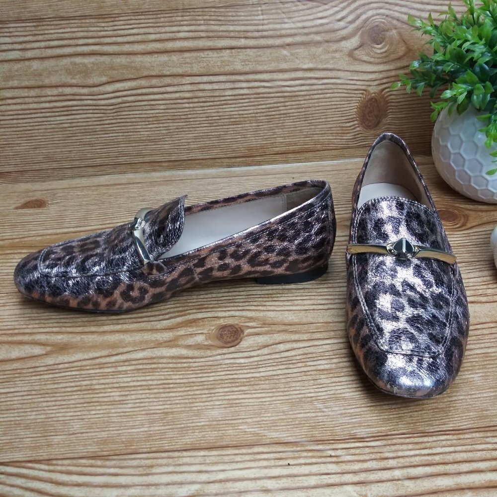 KATE SPADE NEW YORK Lana bronze flats loafers women's size 7M
